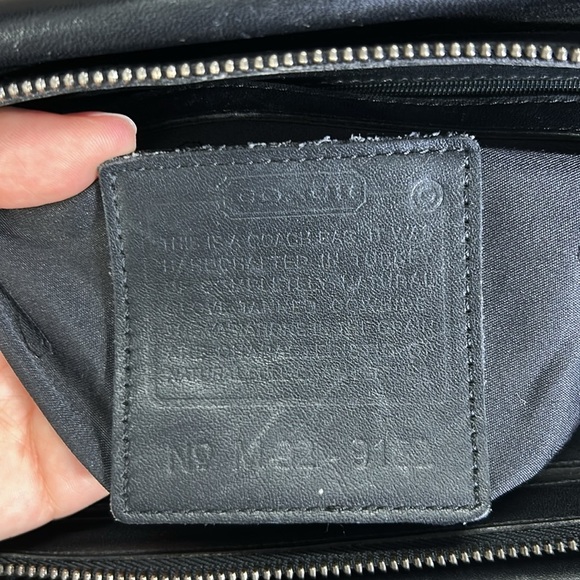 COACH BLACK LEATHER VINTAGE WHITNEY SATCHEL No. 9182 - Picture 13 of 13